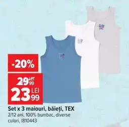 Carrefour Set x 3 maiouri, băieți, TEX Ofertă