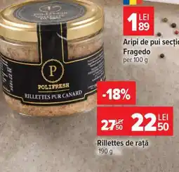 Carrefour Rillettes de rață Ofertă