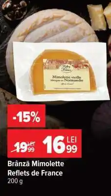 Carrefour Brânză mimolette Reflets de France Ofertă