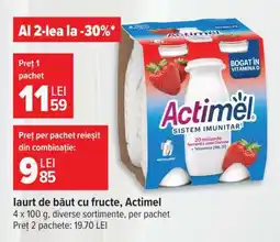 Carrefour Iaurt de băut cu fructe Actimel Ofertă