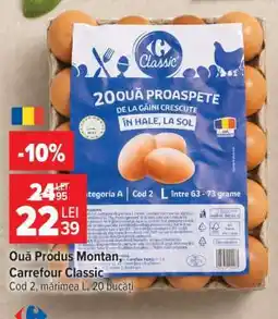 Carrefour Ouă Produs Montan, Carrefour Classic Ofertă