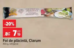 Carrefour Foi de plăcintă, Clarum Ofertă