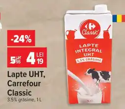 Carrefour Lapte UHT, Carrefour Classic Ofertă