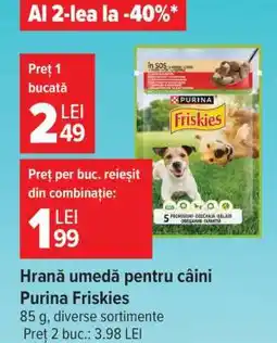 Carrefour Hrană umedă pentru câini Purina Friskies Ofertă