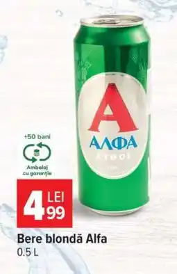 Carrefour Bere blondă Alfa Ofertă