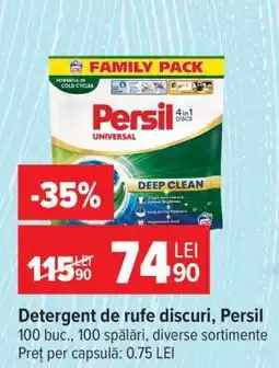 Carrefour Detergent de rufe discuri, Persil Ofertă