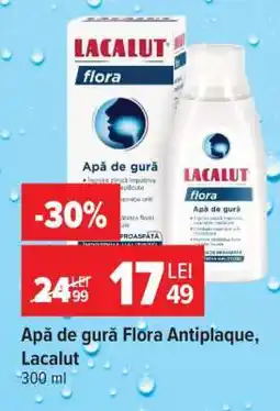 Carrefour Apă de gură Flora Antiplaque, Lacalut Ofertă