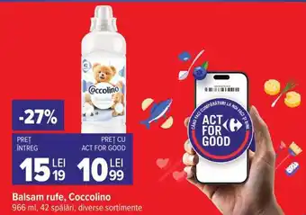 Carrefour Balsam rufe Coccolino Ofertă