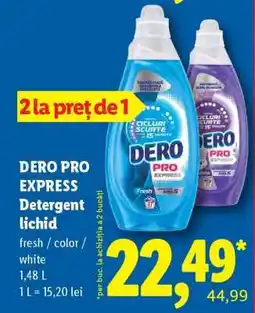 Lidl Dero Pro Express Detergent lichid Ofertă