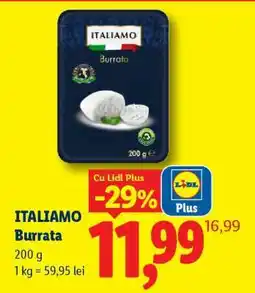Lidl ITALIAMO Burrata Ofertă