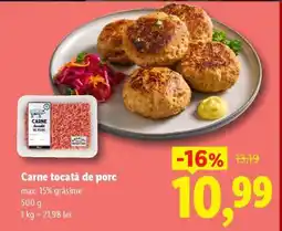 Lidl Carne tocată de porc Ofertă