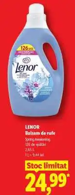 Lidl Lenor Balsam de rufe Ofertă