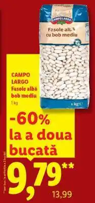 Lidl Campo Largo Fasole albă bob mediu Ofertă