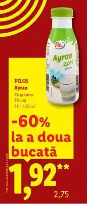Lidl Pilos Ayran Ofertă