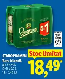 Lidl STAROPRAMEN Ofertă