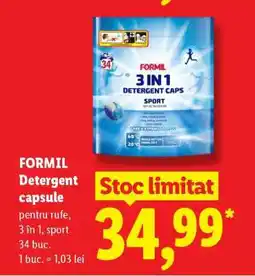 Lidl FORMIL Detergent capsule Ofertă