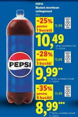 Lidl PEPSI Băutură răcoritoare carbogazoasă Ofertă