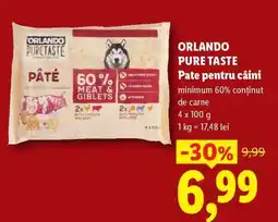 Lidl ORLANDO PURE TASTE Pate pentru câini Ofertă