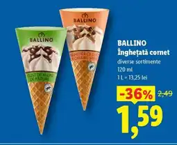Lidl BALLINO Înghețată cornet Ofertă