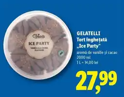 Lidl GELATELLI Tort înghețată „Ice Party” Ofertă