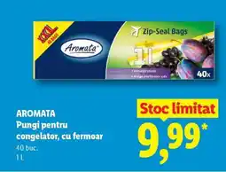 Lidl AROMATA Pungi pentru congelator, cu fermoar Ofertă