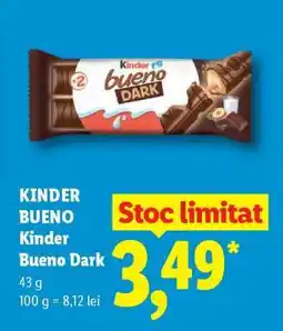 Lidl KINDER BUENO Kinder Bueno Dark Ofertă