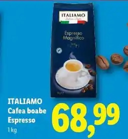 Lidl Italiamo Cafea boabe Espresso Ofertă