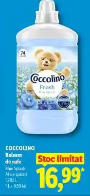 Lidl Coccolino Balsam de rufe Ofertă