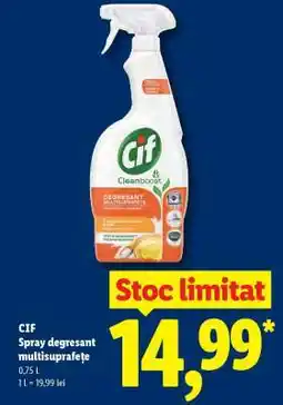 Lidl CIF Spray degresant multisuprafețe Ofertă