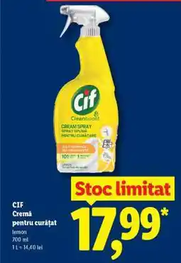Lidl CIF Cremă pentru curățat Ofertă