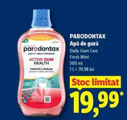 Lidl Parodontax Apă de gură Ofertă