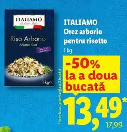 Lidl ITALIAMO Orez Arborio pentru risotto Ofertă