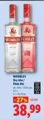 Lidl Wembley Dry Gin / Pink Gin Ofertă