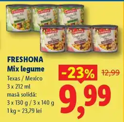 Lidl Freshona Mix legume Ofertă