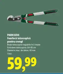 Lidl PARKSIDE Foarfecă telescopică pentru crengi Ofertă