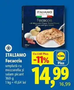 Lidl ITALIAMO Focaccia Ofertă