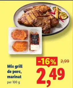 Lidl Mix grill de porc, marinat Ofertă