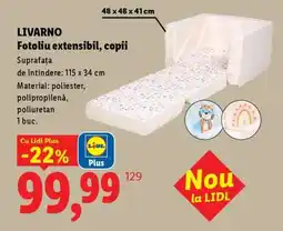 Lidl LIVARNO Fotoliu extensibil, copii Ofertă