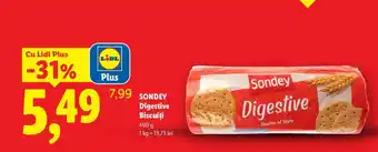 SONDEY Digestive Biscuiți