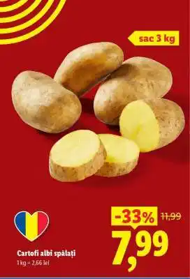Lidl Cartofi albi, spălați Ofertă