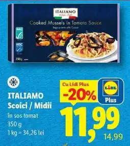 Lidl ITALIANO Scoici / Midii Ofertă