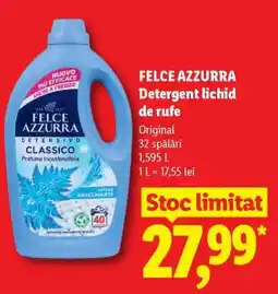 Lidl FELCE AZZURRA Detergent lichid de rufe Ofertă