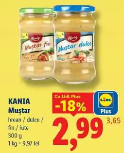 Lidl Kania Muștar Ofertă