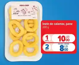 Carrefour Fish & Crisp inele de calamar pane Ofertă