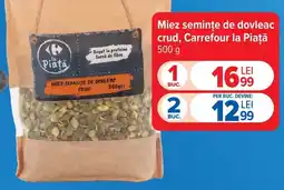 Carrefour Carrefour la Piață miez semințe de dovleac crud Ofertă