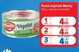 Carrefour Mandy pastă vegetală Ofertă