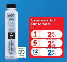 Carrefour Apă minerală plată Aqua Carpatica Ofertă