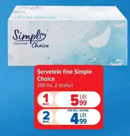 Carrefour Simple Choice servetele fine Ofertă