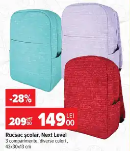 Carrefour Next Level rucsac școlar Ofertă