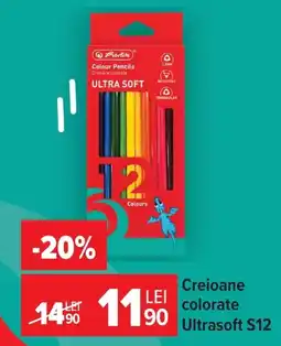 Carrefour Berlite creioane colorate ultrasoft s12 Ofertă